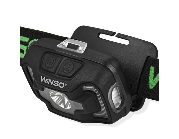 Ліхтар налобний Winso 200Lm, 5W CREE XTE+COB, 3xAAA, з сенсором білий/червоний, ціна: 404 грн.