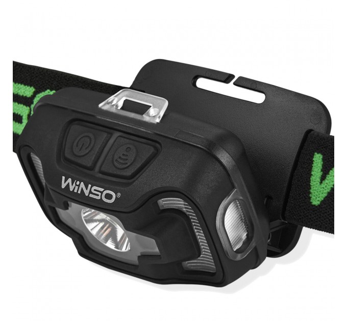 Фонарь налобный Winso 200Lm, 5W CREE XTE+COB, 3xAAA, с сенсором белый/красный, цена: 400 грн.