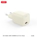 Сетевое зарядное устройство XO L146 PD20W Single USB-C бежевый, цена: 189 грн.