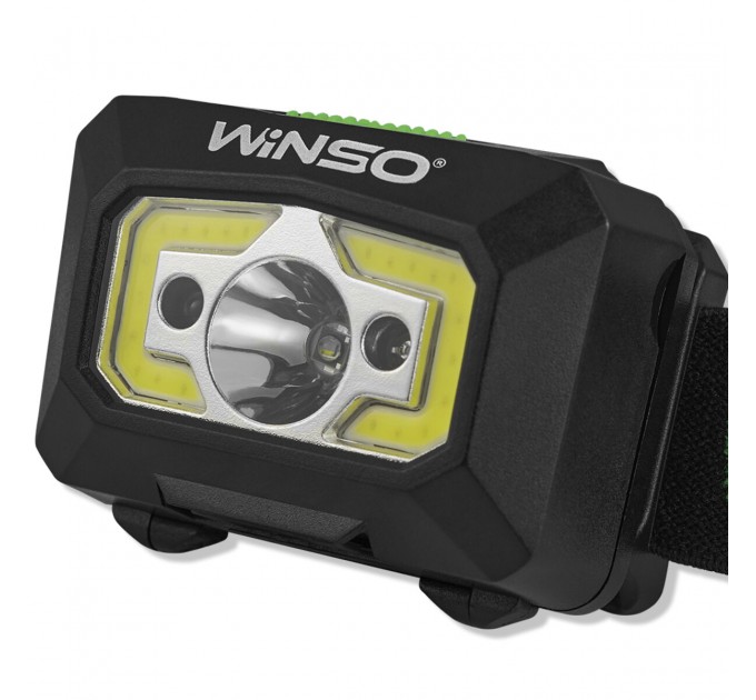 Фонарь налобный Winso 240Lm, 3W XPE+ COB, 1200mAh, с сенсором белый/красный, цена: 531 грн.