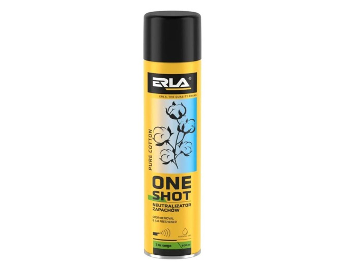 Нейтрализатор запаха и освежитель воздуха Erla One Shot Чистый хлопок, 600мл, цена: 213 грн.