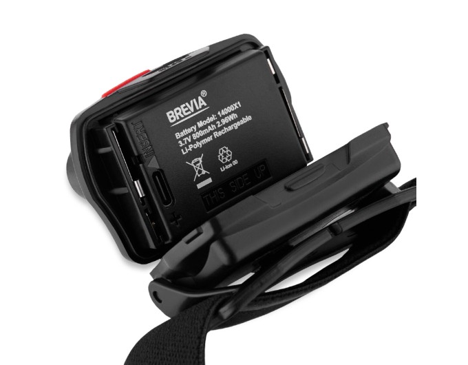 Фонарь налобный Brevia 520Lm, Focus Control, 800mAh, 3xAAA, белый/красный, цена: 1 999 грн.