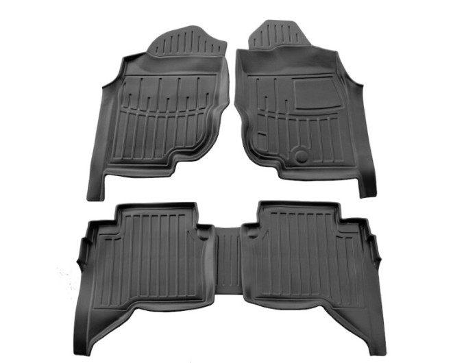 Toyota Hilux VII (Crew Cab) (ПРАВЫЙ РУЛЬ) (2004-2015) комплект 3D ковриков с 5 штук (Stingray), цена: 1 870 грн.