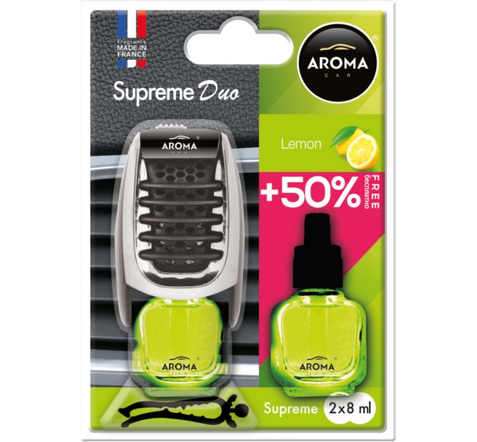 Ароматизатор Aroma Car Supreme Duo Slim Lemon жидкий 7мл, цена: 222 грн.