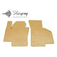 Volkswagen Volkswagen Passat B7 2010- Комплект из 2-х ковриков Бежевый в салон (Stingray)
