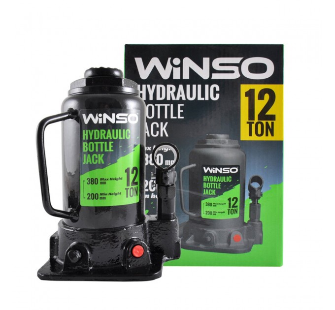 Домкрат гидравлический бутылочный Winso 12т 200-380мм, цена: 1 186 грн.
