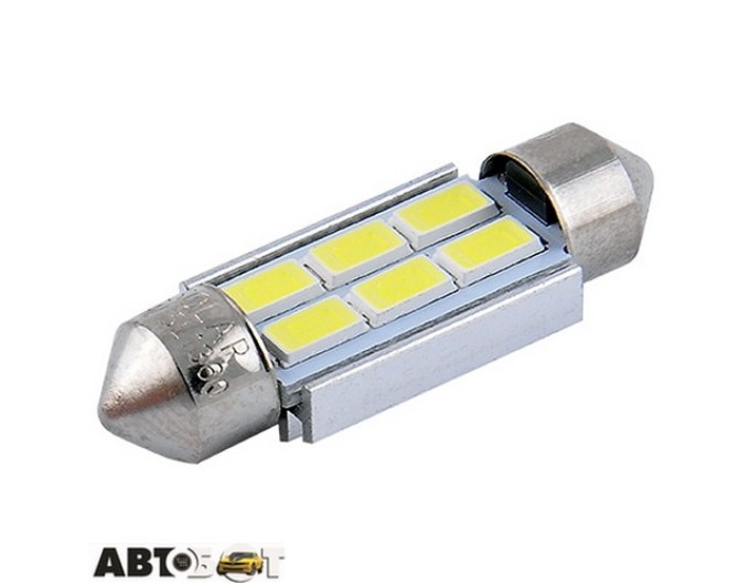 LED лампа SOLAR SV8.5 T11x36 12V 6SMD 5730 CANBUS white SL1360 (2 шт.), цена: 95 грн.