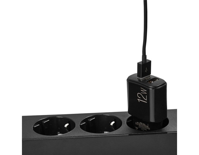 Сетевое зарядное устройство Winso Pro 12W 2xUSB-A черный, цена: 222 грн.