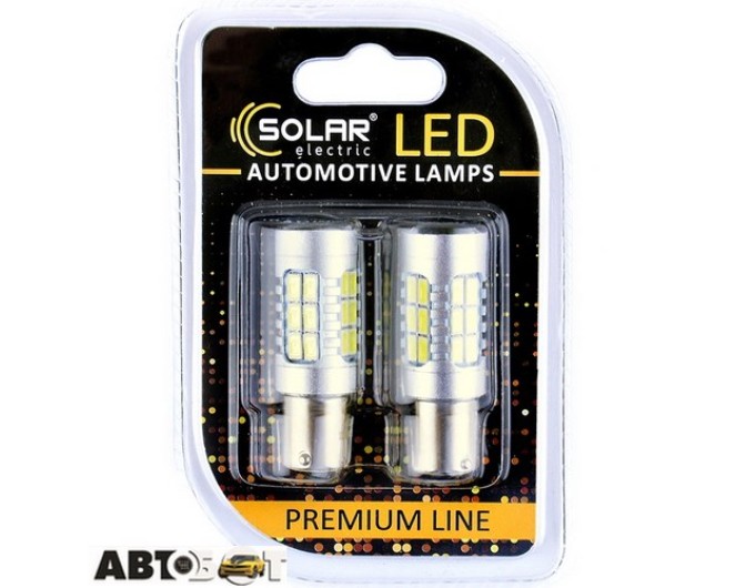 LED лампа SOLAR S25 BA15s 12-24V 27SMD 2835 CANBUS Non-Polar white SL1395 (2 шт.), ціна: 363 грн.