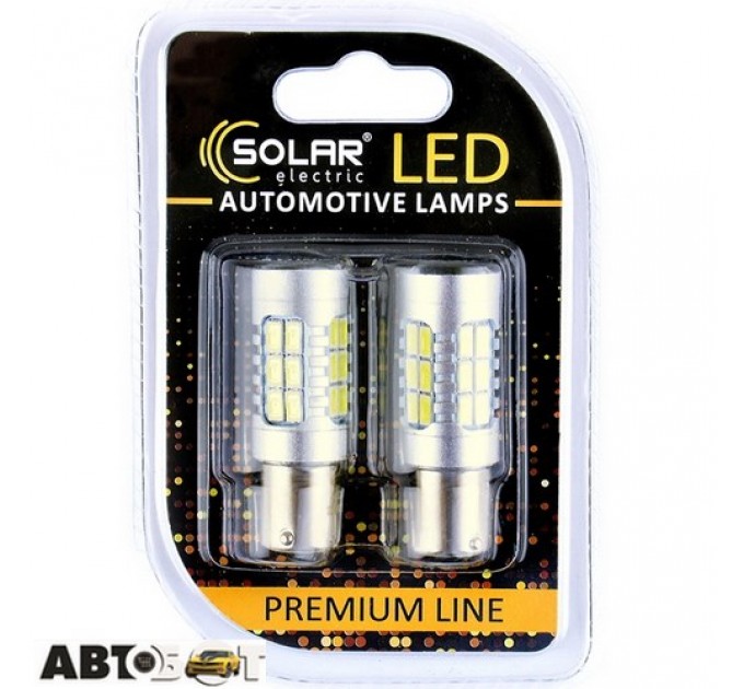 LED лампа SOLAR S25 BA15s 12-24V 27SMD 2835 CANBUS Non-Polar white SL1395 (2 шт.), цена: 329 грн.
