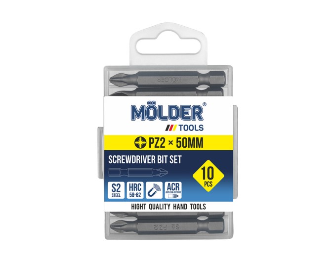 Набор бит Molder PZ2x50мм 10шт, цена: 130 грн.