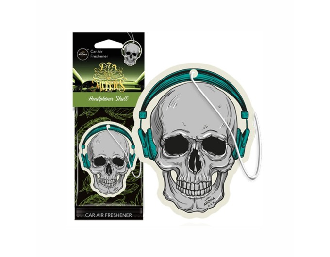 Ароматизатор Aroma Car Cellulose Dia De Los Muertos - Headphones Skull сухой, цена: 57 грн.
