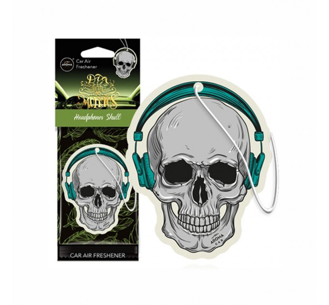 Ароматизатор Aroma Car Cellulose Dia De Los Muertos - Headphones Skull сухой, цена: 57 грн.