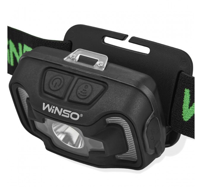 Фонарь налобный Winso 300Lm, 5W CREE XTE+COB, 1800mAh, с сенсором белый/красный, цена: 637 грн.