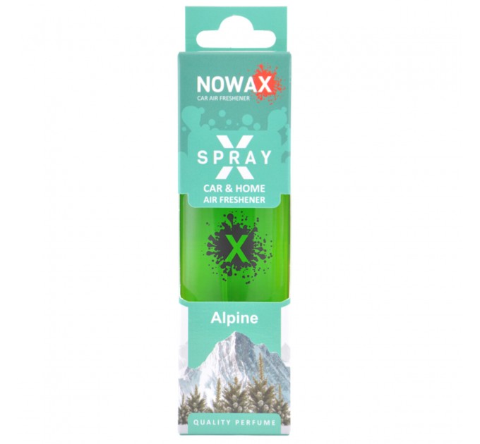 Ароматизатор Nowax X Spray Alpine в коробці, ціна: 140 грн.