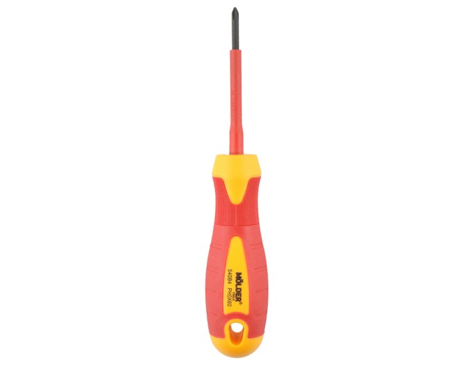Отвертка Molder крестовая диэлектрическая VDE 1000В, PH0x60mm, цена: 75 грн.