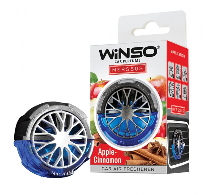 Освіжувач повітря Winso Merssus на дефлектор з регулюванням інтенсивності 18мл Apple Cinnamon, ціна: 189 грн.