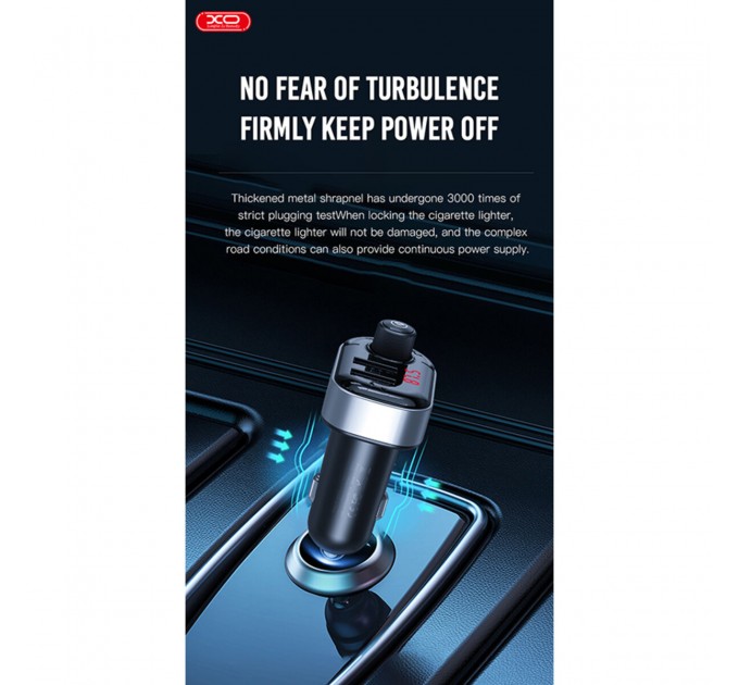 FM-трансмітер XO BCC10 Smart Bluetooth+MP3 чорний, ціна: 259 грн.