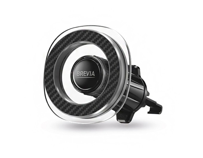 Тримач телефону автомобільний Brevia AirVent Ultra Сrystal MagRING на дефлектор, магнітний Magsafe, ціна: 439 грн.