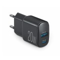 Сетевое зарядное устройство Brevia ePower PD20W USB-C+USB-A черный, цена: 391 грн.