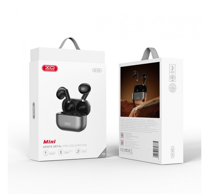 Беспроводные наушники XO TWS X29 Meteorite Zinc Alloy серые, цена: 819 грн.
