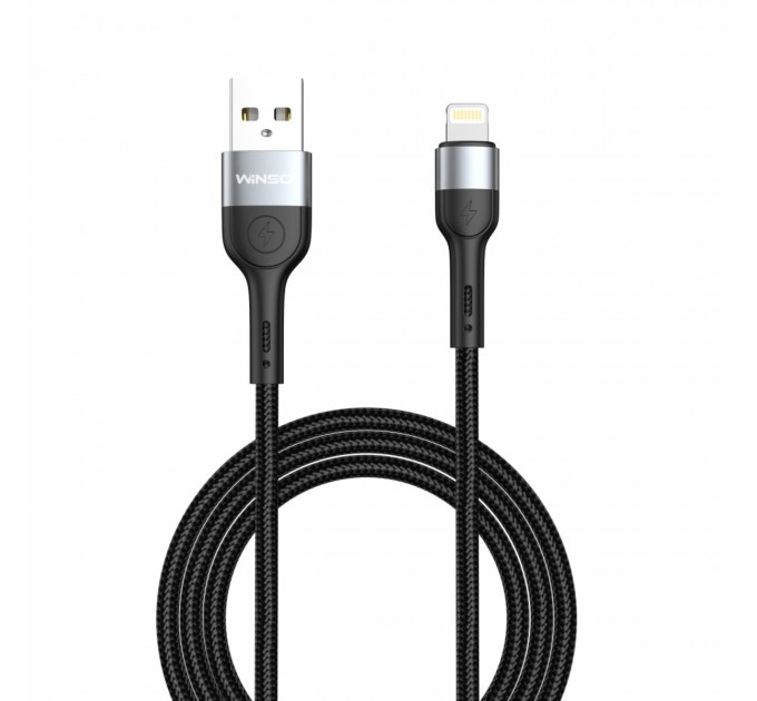 Кабель Winso Pro USB to Lightning TPE+плетение 1м черный, цена: 105 грн.