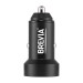 Автомобильное зарядное устройство Brevia ePower DualMetal Display 48W 1xUSB-C+1xUSB-A, черный металлик, цена: 374 грн.