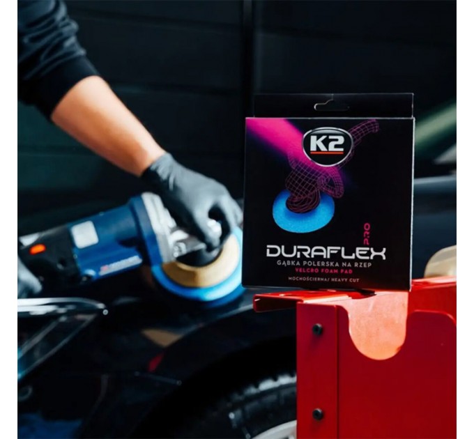 Губка для полировки K2 Duraflex жесткая голубая 150*25мм на липучке, цена: 293 грн.