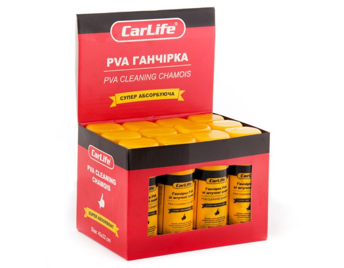 Ганчірка PVA CarLife 43x32см в тубі, ціна: 89 грн.