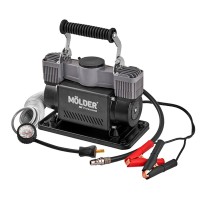 Компресор автомобільний Molder Turbo Air 12В 10Атм 90л/хв із зажимами АКБ