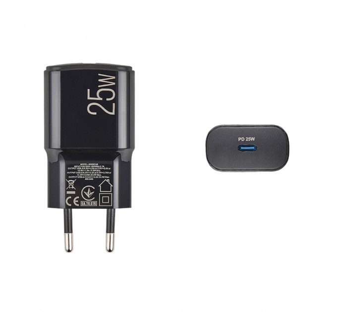 Сетевое зарядное устройство Brevia ePower PD25W USB-C черный, цена: 413 грн.