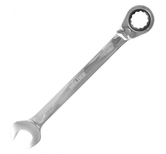 Ключ комбінований Molder з трещіткою та реверсом CR-V, 19мм, ціна: 214 грн.