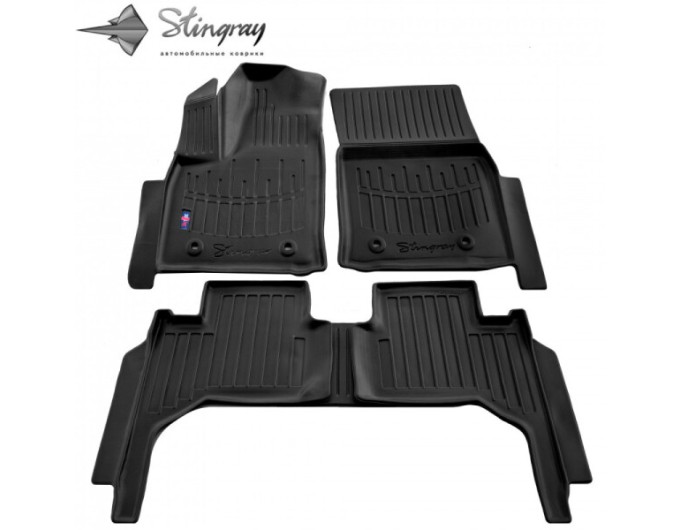 Toyota Land Cruiser 300 (2021-...) комплект 3D килимків з 5 штук (Stingray), ціна: 1 870 грн.