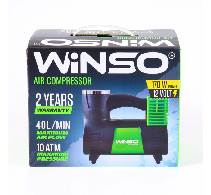 Компрессор автомобильный Winso 10 Атм 40 л/мин 170 Вт, цена: 1 165 грн.
