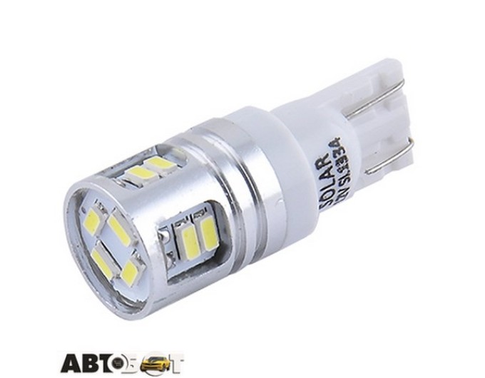 LED лампа SOLAR T10 W2.1x9.5d 12V 12SMD 3014 white SL1334 (2 шт.), ціна: 40 грн.
