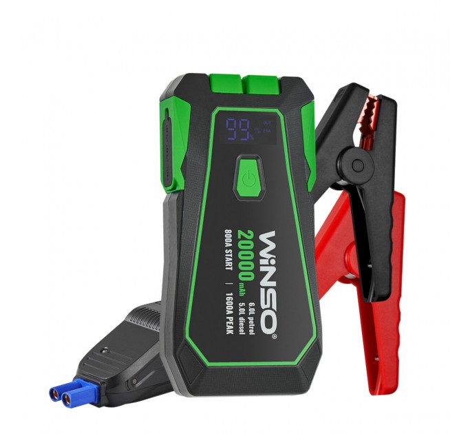 Пусковое устройство Winso Jump Starter 800/1600A 20000mAh со Smart-клеммами, цена: 4 152 грн.