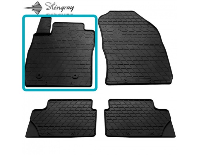 Ford Fiesta (Mk7) (USA) (2010-2017) коврик передний левый (Stingray), цена: 883 грн.