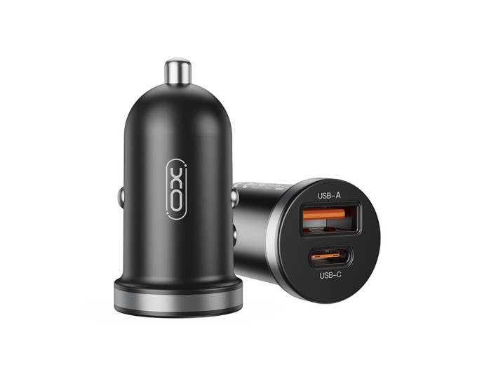 Автомобильное зарядное устройство XO CC56 Plastic mini 30W черный, цена: 199 грн.