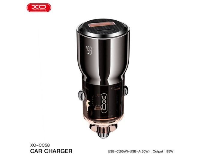 Автомобильное зарядное устройство XO CC58 95W коричневый, цена: 489 грн.
