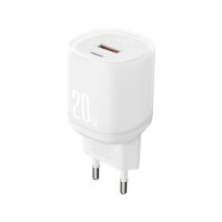 Сетевое зарядное устройство XO L144 PD20W 1USB-A+1USB-C белый
