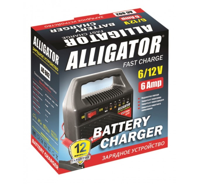 Зарядное устройство АКБ Alligator 6/12V, 6А, цена: 737 грн.