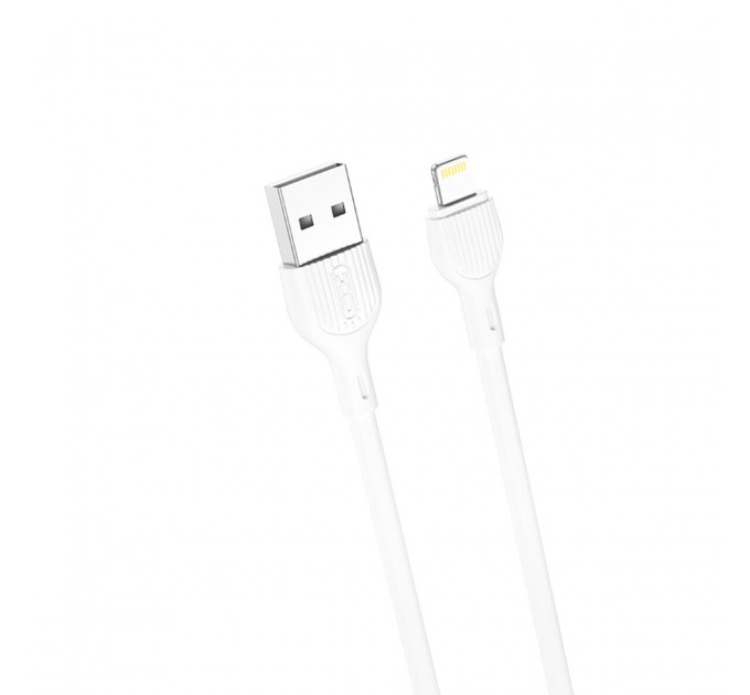 Кабель XO USB to Lightning 2,1А 2м белый, цена: 39 грн.