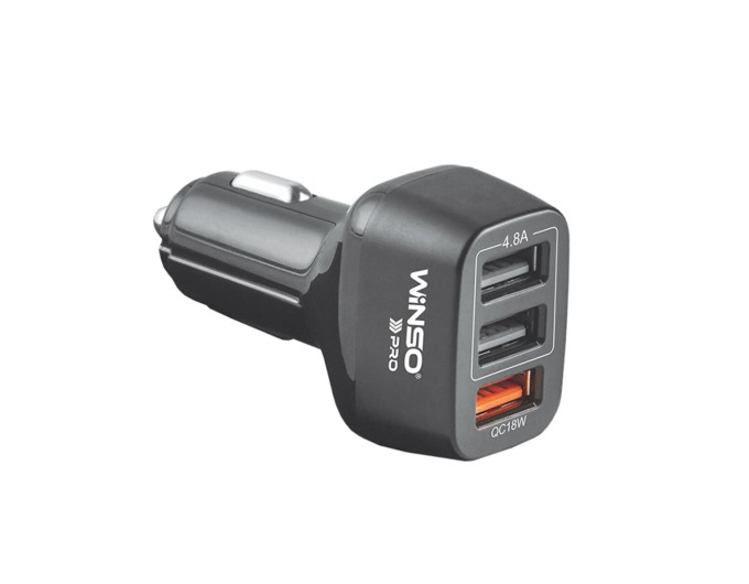 Автомобільний зарядний пристрій Winso Pro 42W 3xUSB-A, ціна: 310 грн.