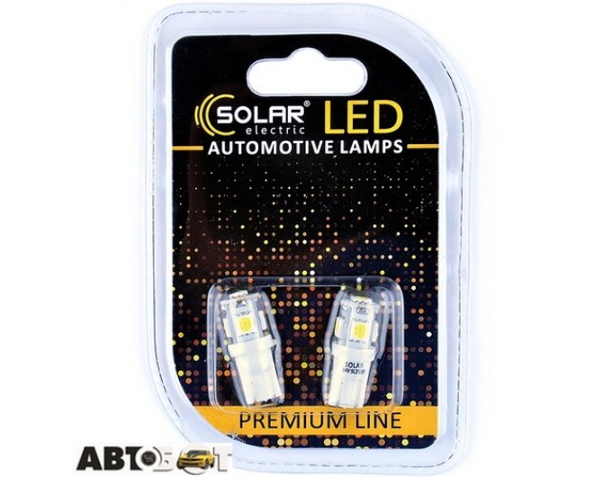 LED лампа SOLAR T10 W2.1x9.5d 24V 5SMD 5050 white SL2530 (2 шт.), ціна: 47 грн.