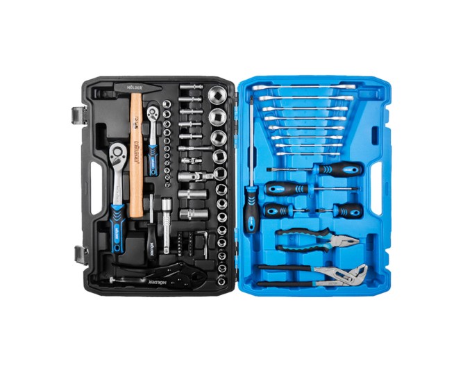 Профессиональный набор инструментов в кейсе MÖLDER 1/2", 1/4" 72 T, CR-V, 72ед., цена: 5 169 грн.
