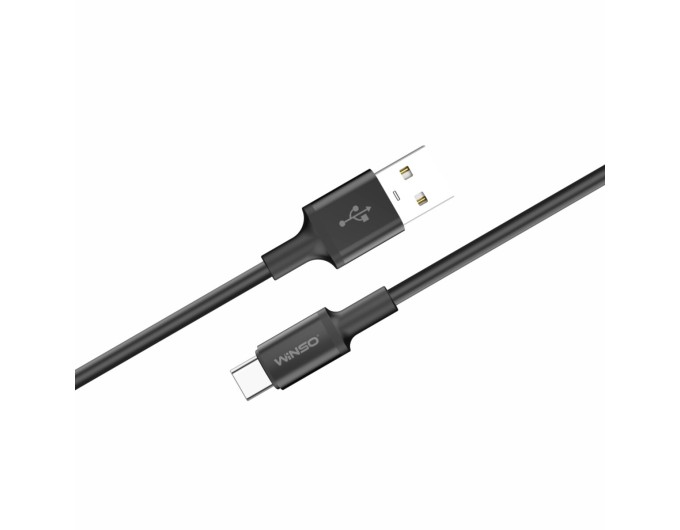 Кабель Winso Pro USB to Type-C TPE 1,2м чорний, ціна: 87 грн.