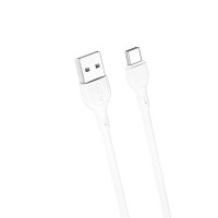 Кабель XO USB to Type-C 2,1А 1м белый