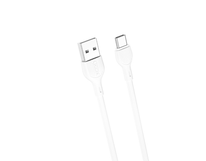 Кабель XO USB to Type-C 2,1А 1м білий, ціна: 49 грн.
