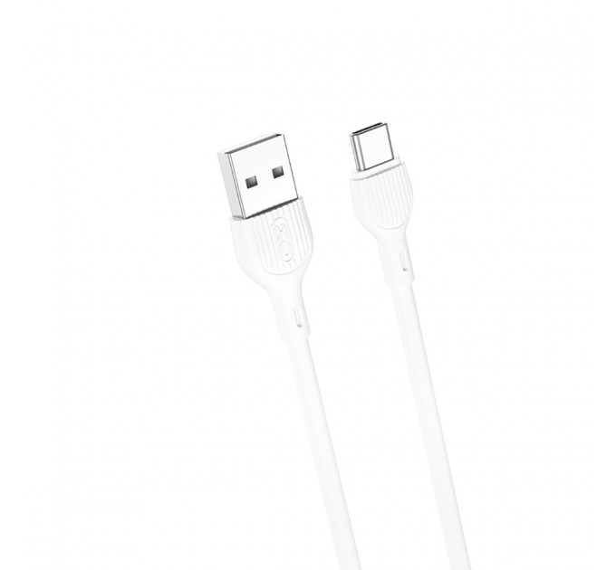 Кабель XO USB to Type-C 2,1А 1м белый, цена: 39 грн.