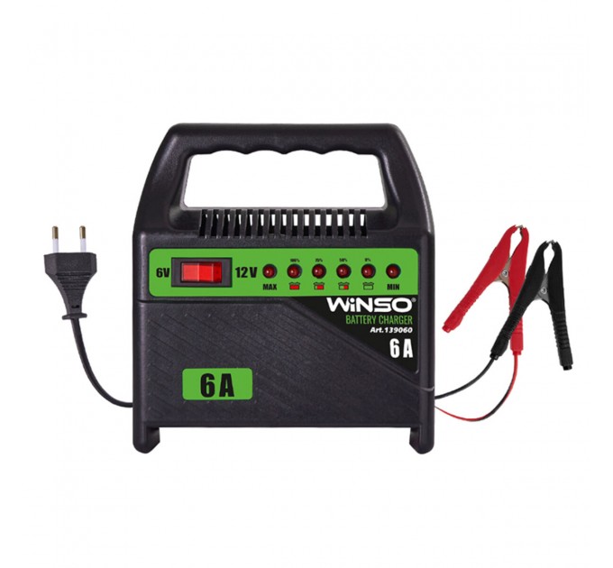 Зарядний пристрій АКБ Winso 6/12В 80А·год 6А, ціна: 676 грн.